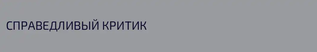 СПРАВЕДЛИВЫЙ КРИТИК